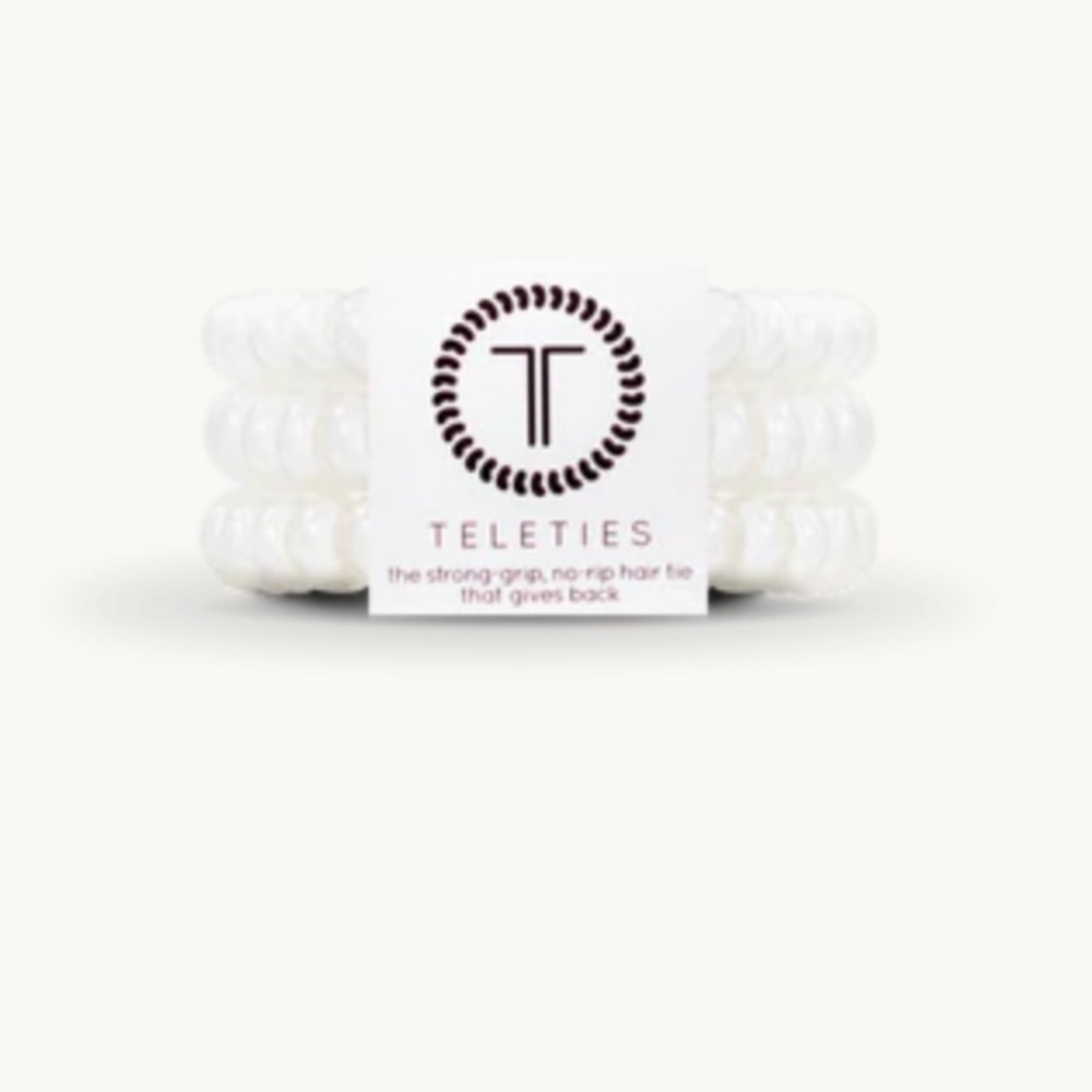 NWT TELETIES coconut white